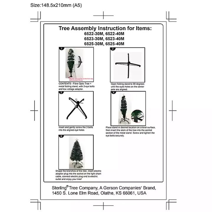 4 ft. Fiber Optic Color Changing Christmas Tree