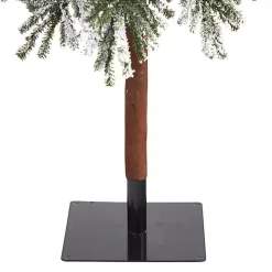 9 ft. Lit Flocked Grand Alpine Christmas Tree