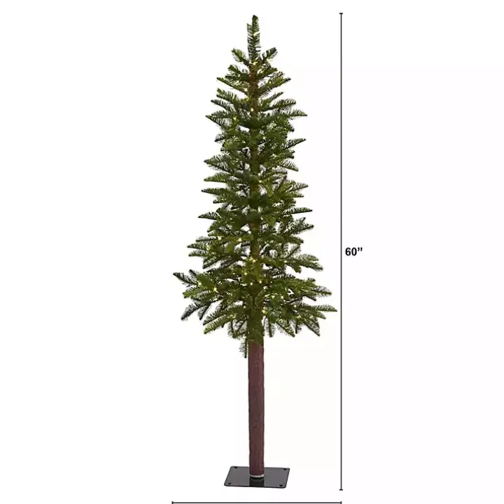 5 ft. Lit Twinkling Alaskan Alpine Christmas Tree