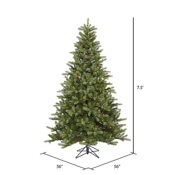 7.5 ft. Pre-Lit Multicolor Spruce Christmas Tree