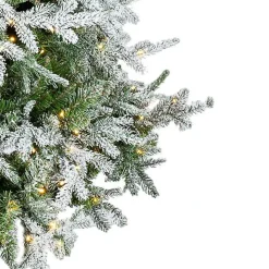 7.5 ft. Pre-Lit Natural Cut Spruce Christmas Tree