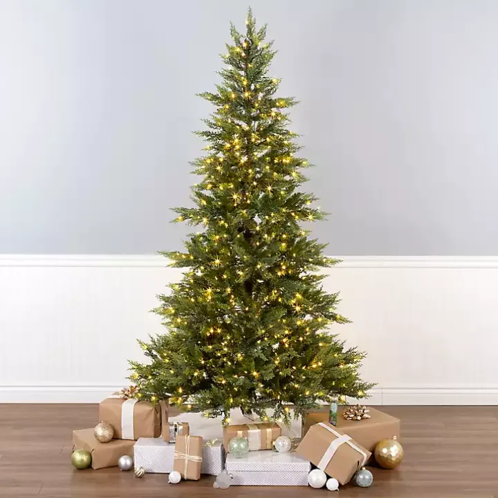 7.5 ft. Pre-Lit Real Feel Fern Christmas Tree