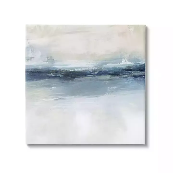 Abstract Nautical Horizon Canvas Print, 30x30 in.