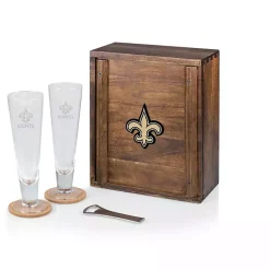 Acacia New Orleans Saints Beer Glass Set