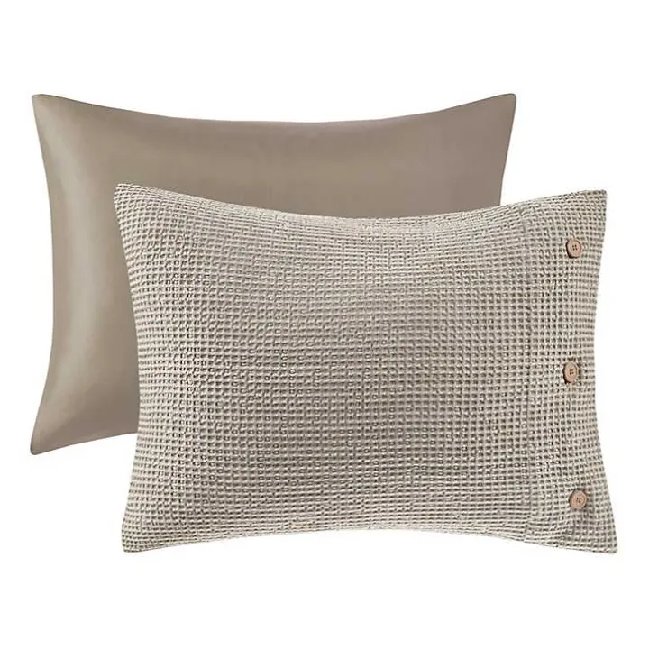 Alaya Ivory 3-pc. California King Waffle Duvet Set