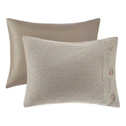 Alaya Tan 4-pc. Full/Queen Waffle Duvet Set
