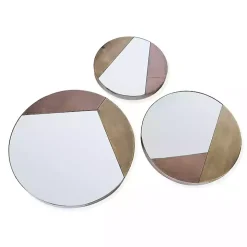 Alexander Round Metal Wall Mirrors, Set of 3