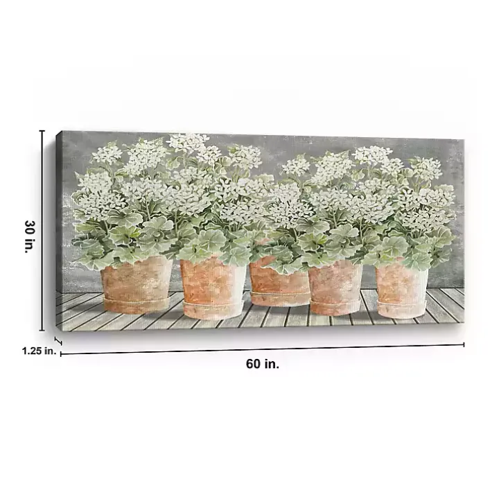All In a Row II Floral Canvas Art Print