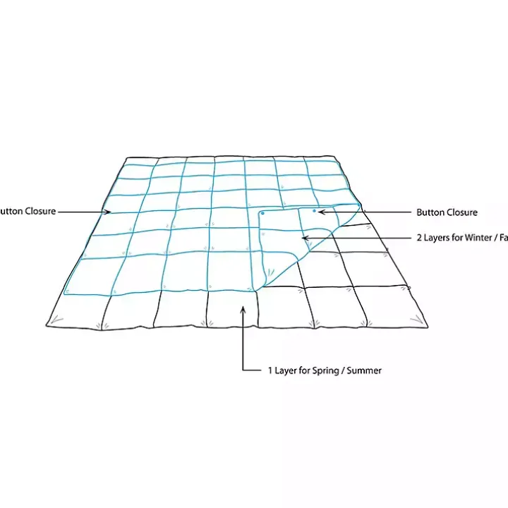 All Season Down Alternative King Comforter