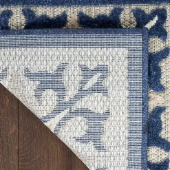 Aloha Blue Geometric Indoor/Outdoor Area Rug, 6x9