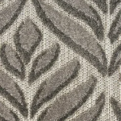 Aloha Gray Botanical Indoor/Outdoor Rug, 7x10