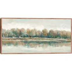 Along The Way I Framed Canvas Art
