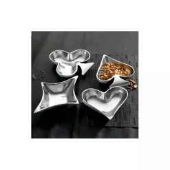 Aluminum Card Icon Bowls, Set of 4
