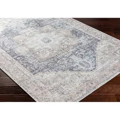 Amelie Navy Blue Classic Washable Area Rug, 8x12