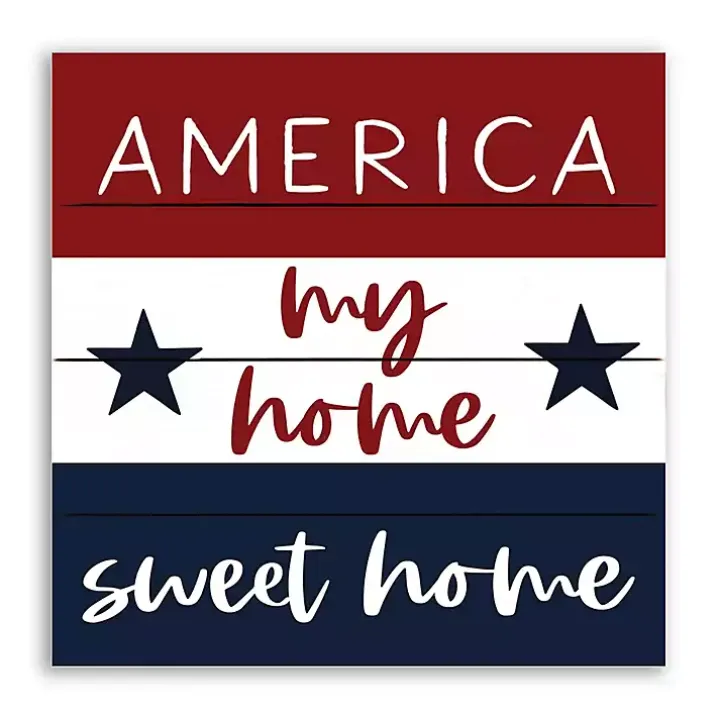 America My Home Sweet Home Pallet Wood Wall Art