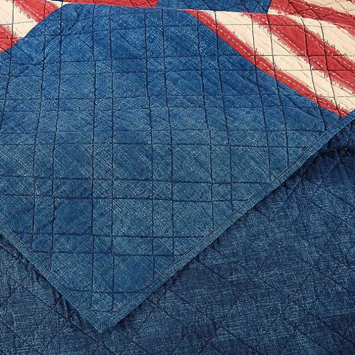 Americana Patch 3-pc. Full/Queen Quilt Set