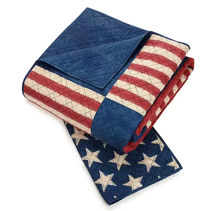 Americana Patch 3-pc. Full/Queen Quilt Set