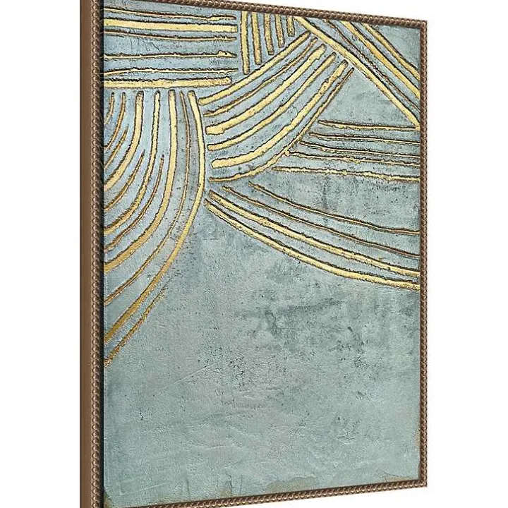 Ancient Gold Sun Canvas Art Print