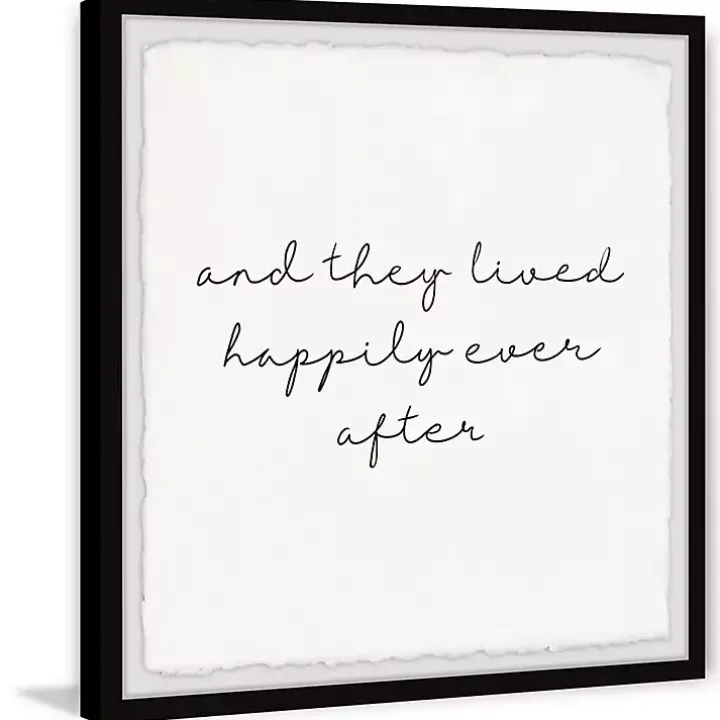 And They Lived Happily Framed Art Print