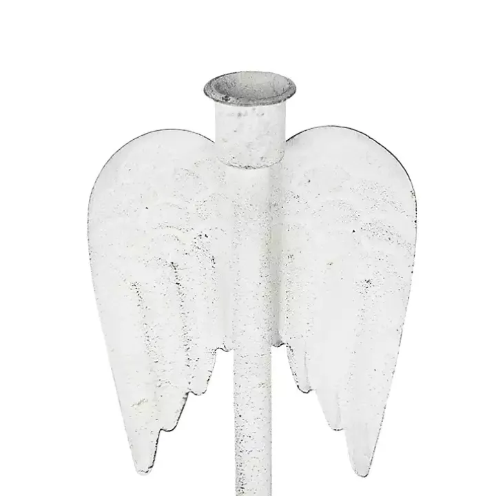 Angel Wing Taper Candle Holders, Set of 2