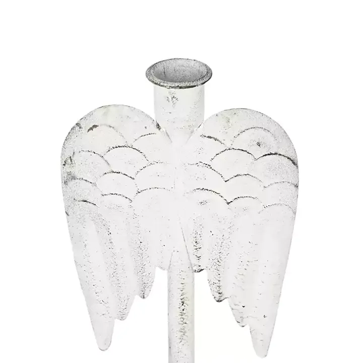 Angel Wing Taper Candle Holders, Set of 2