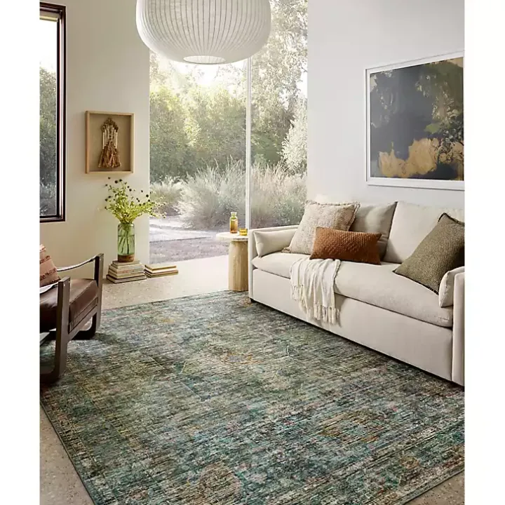Anniston Vintage Blue Area Rug, 8x10