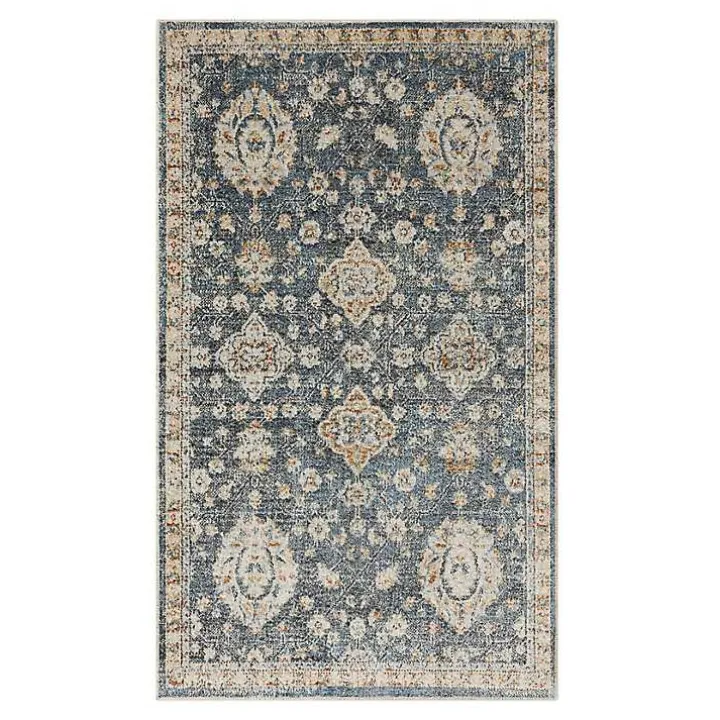 Anthracite Granary Floral Area Rug, 8x10
