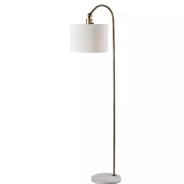 Antique Brass Arc Floor Lamp