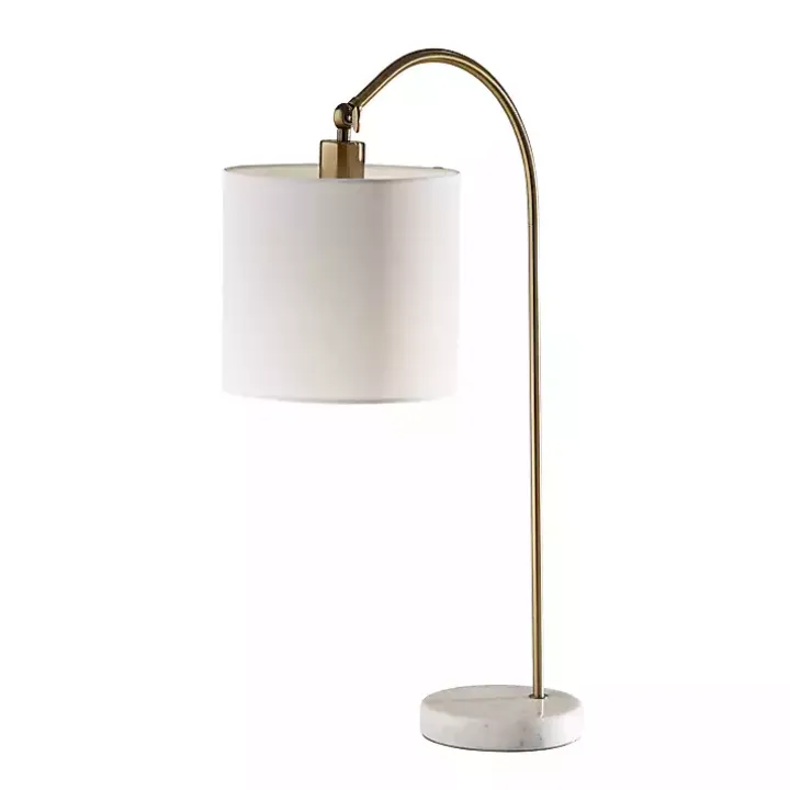 Antique Brass Arc Table Lamp