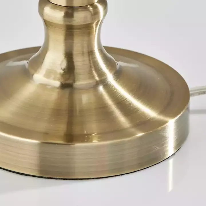 Antique Brass Arched Adjustable Table Lamp