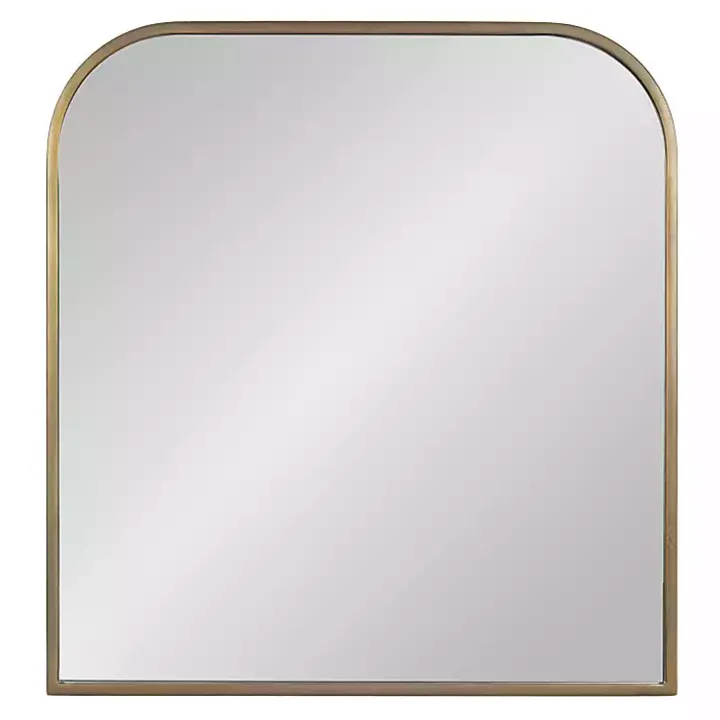 Antique Brass Wide Arch Wall Mirror