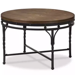 Antique Bronze Round Coffee Table