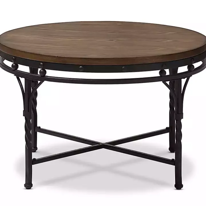 Antique Bronze Round Coffee Table
