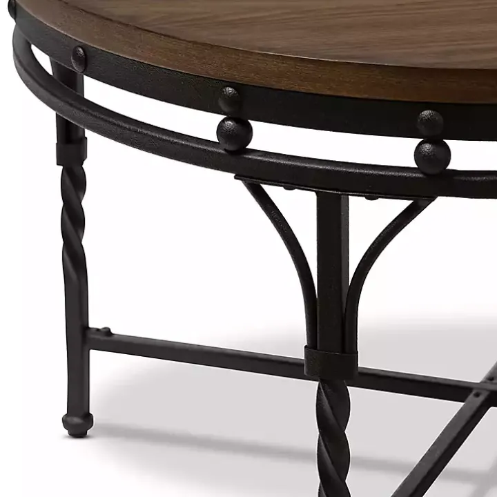 Antique Bronze Round Coffee Table