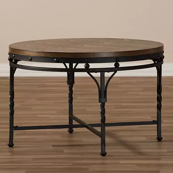 Antique Bronze Round Coffee Table
