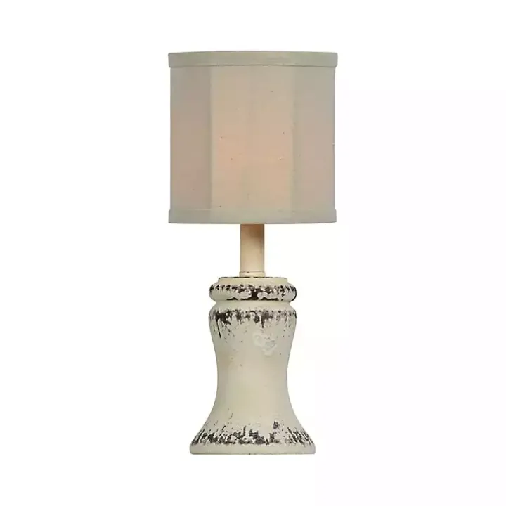 Antique Cream Bella Mini Lamps, Set of 2