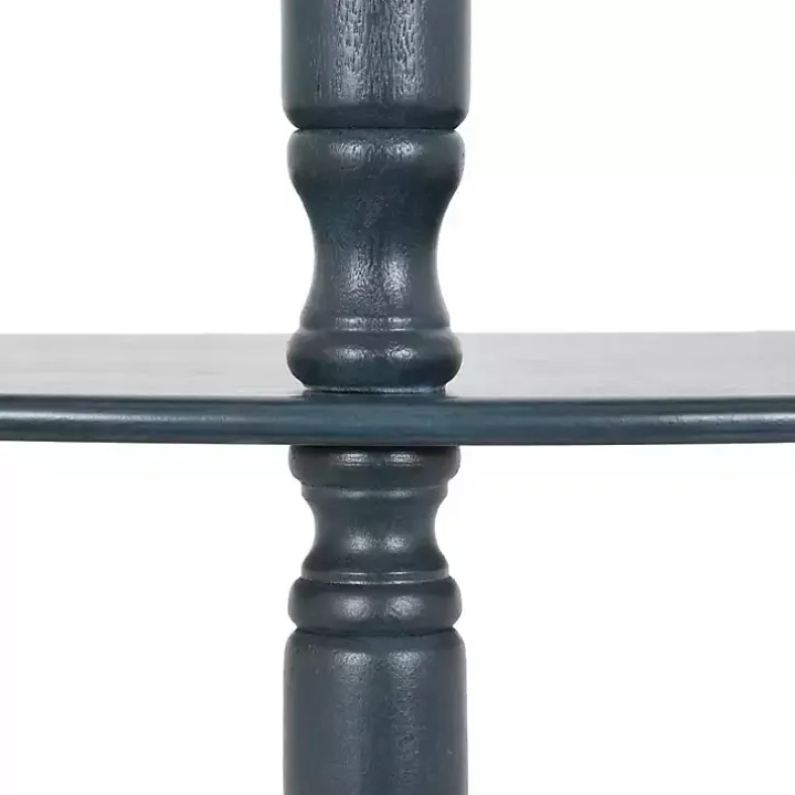 Antique Navy Half Round Console Table