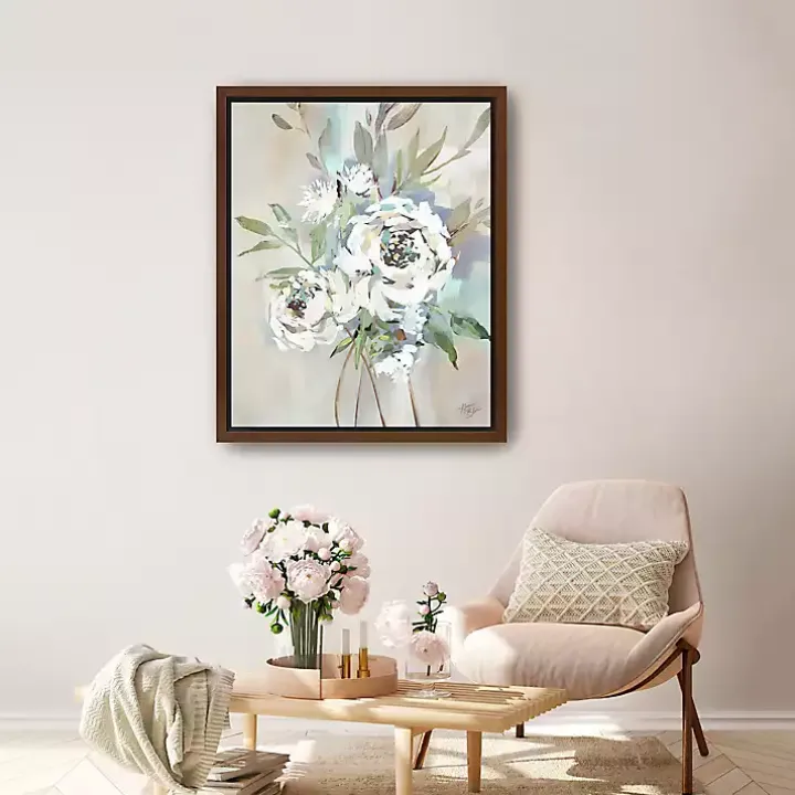 Antique Rose II Framed Canvas Art Print
