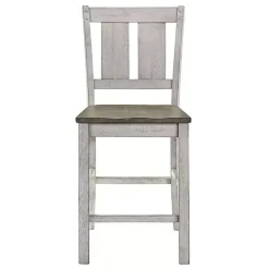 Antique White & Ash Brown 2-pc. Counter Stool Set