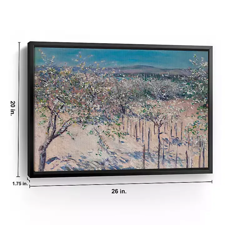 Apple Orchard in Bloom Canvas Art Print, 26x20 in.
