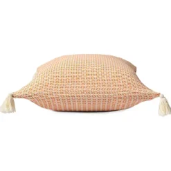 Apricot Trapeze Organic Cotton Throw Pillow