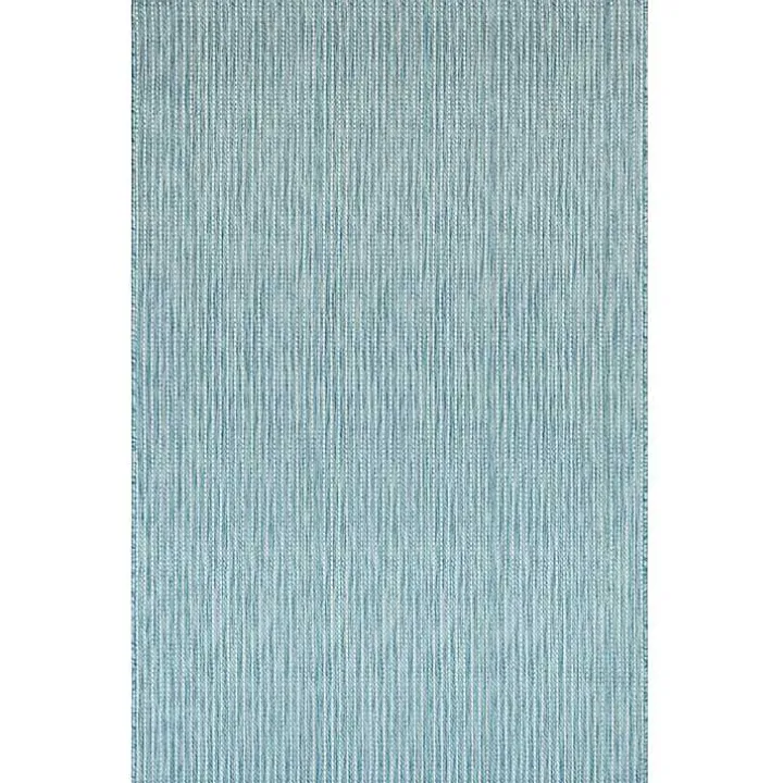 Aqua Intertwine Indoor/Outdoorr Area Rug, 6x9