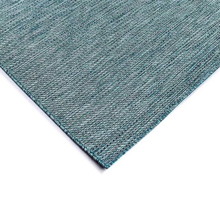 Aqua Intertwine Indoor/Outdoor Area Rug, 7x9