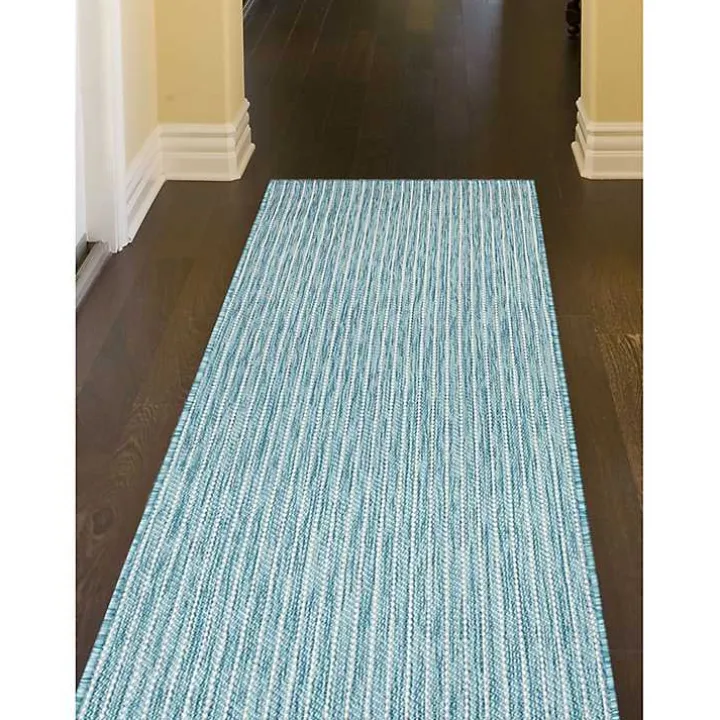 Aqua Intertwine Indoor/Outdoor Runner