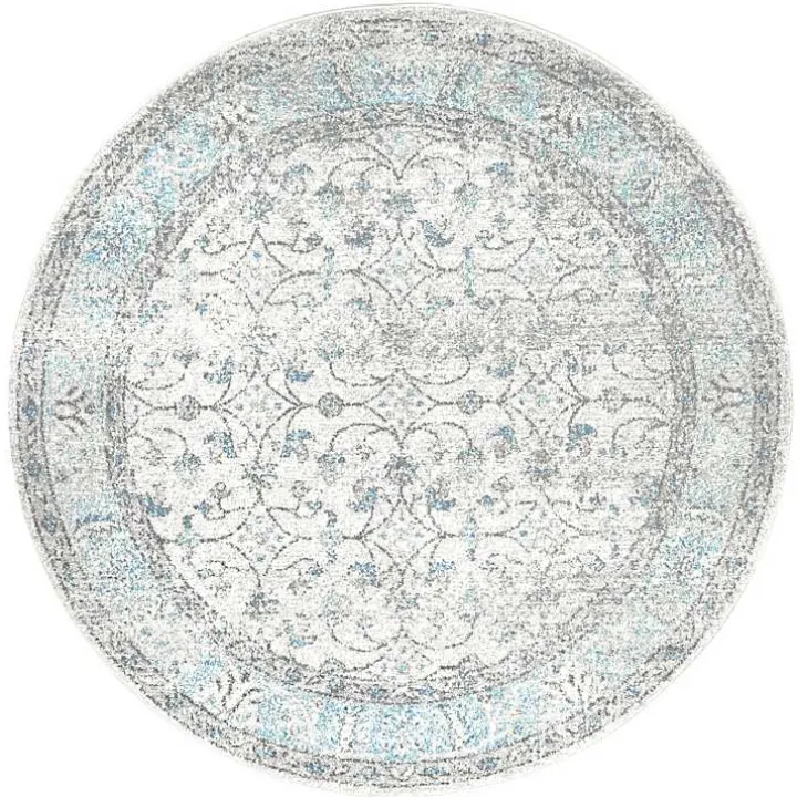 Aqua Rio Round Area Rug, 5 ft.