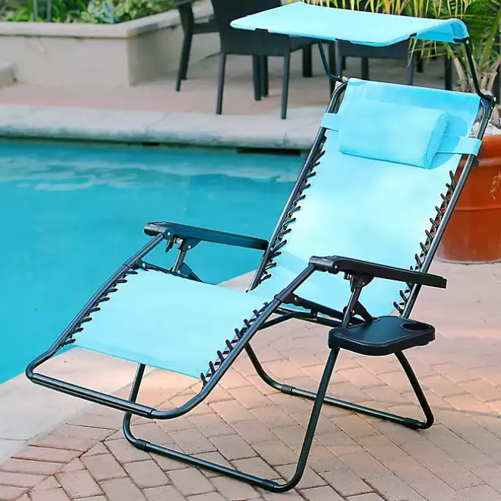 Aqua Zero Gravity Chair with Sunshade and Tray