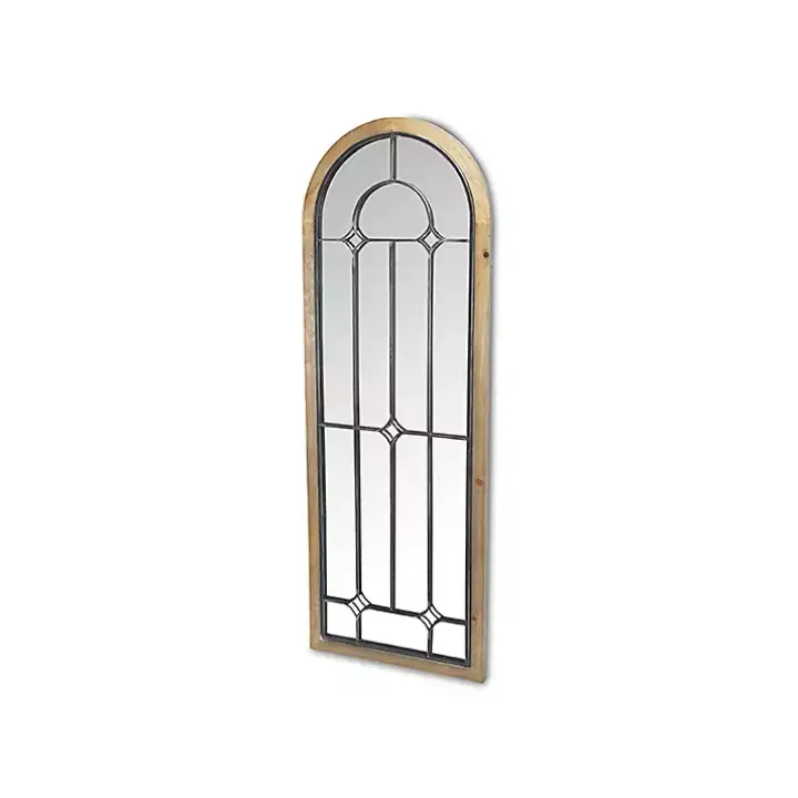 Arched Windowpane Wall Mirror