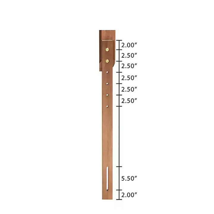 Ash Walnut Wood Panel Queen Headboard