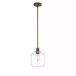 Asheville Bronze Glass Globe Pendant Light
