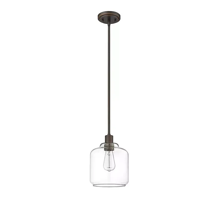 Asheville Bronze Glass Globe Pendant Light